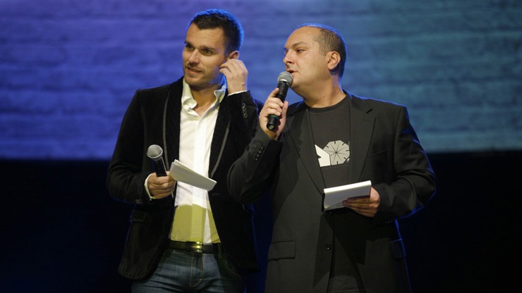 Patrik Hezucký s parťákem Leošem Marešem.