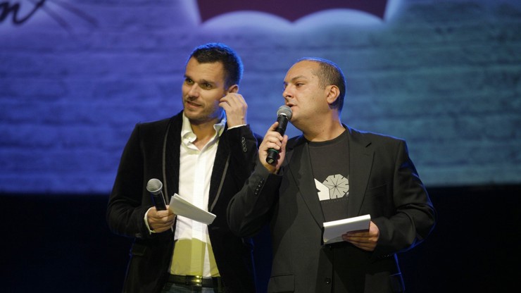 Patrik Hezucký s parťákem Leošem Marešem.