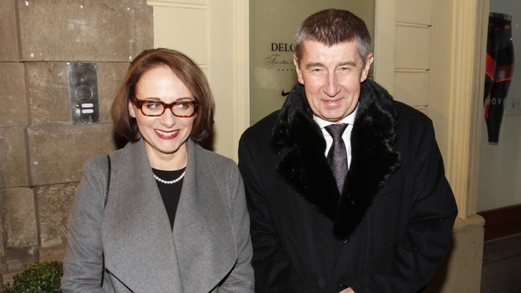 Adriana Krnáčová a Andrej Babiš před lety.