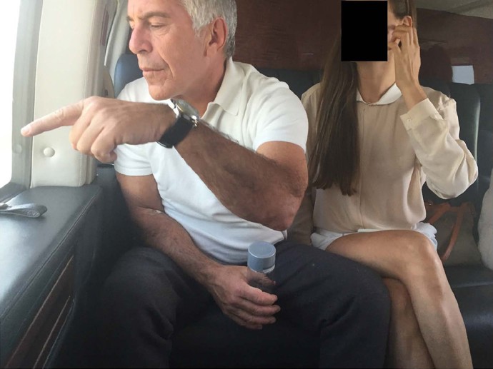 Jeffrey Epstein s mladou dívkou.