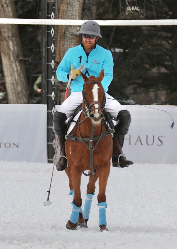 Princ Harry si zahrál pólo v Aspenu. 