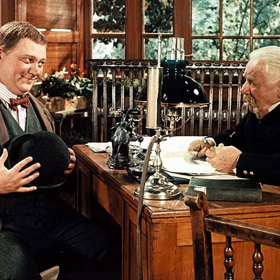 Kvůli této roli musel Rudolf Hrušínský přibrat dvacet kilo. Na snímku vlevo.