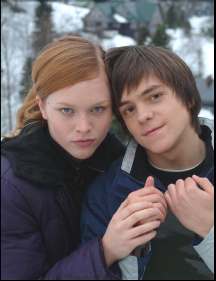 Ester Geislerová a Jiří Mádl ve filmu Snowboarďáci.