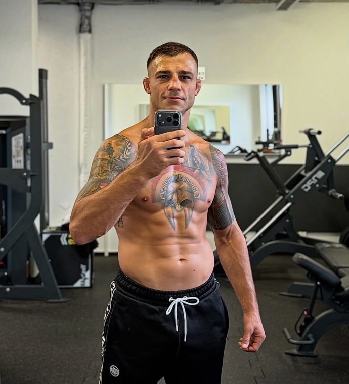 Zápasník Konrad Dyrschka.