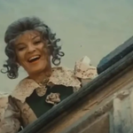 Libuše Švormová jako Melánie, zlá sestra královny, v pohádce Jak se budí princezny. 