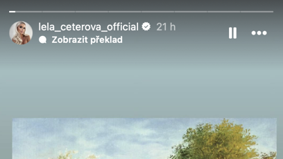 FOTO: Lela Ceterová sdílela na Instagramu tajemný vzkaz.
