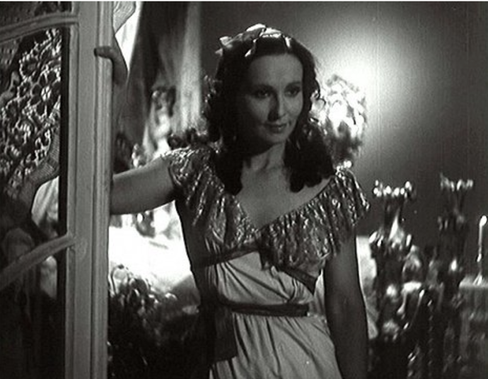 Vlasta Fabianová ve filmu Prstýnek.