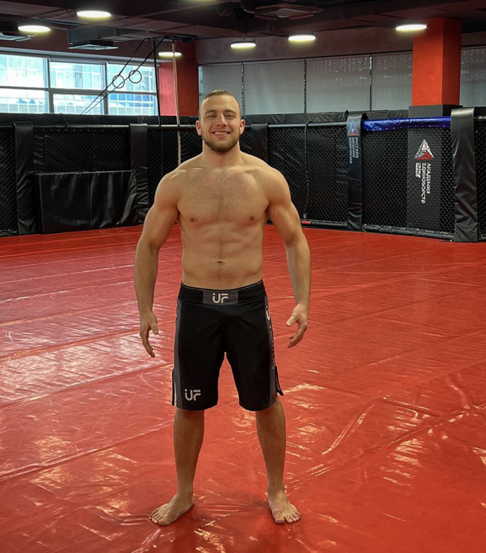 Antonín Beck na tréninku. 