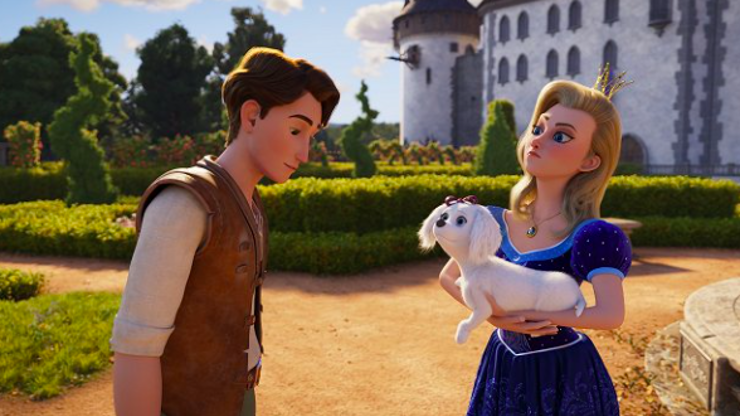 Animovaná verze pohádky Pyšná princezna.