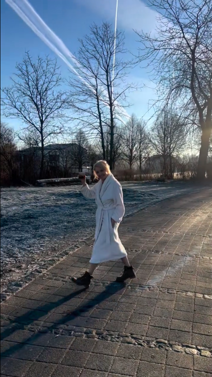 První ráno na mrazu.