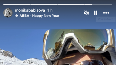 FOTO: Monika Babišová všem popřála štastný nový rok.