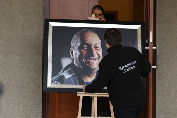 Pohřeb Patrika Hezuckého.