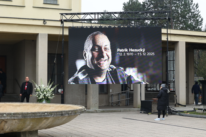 Pohřeb Patrika Hezuckého.