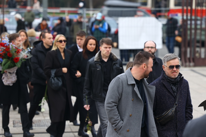Přátelé a kolegové se přišli naposledy rozloučit s Patrikem Hezuckým.