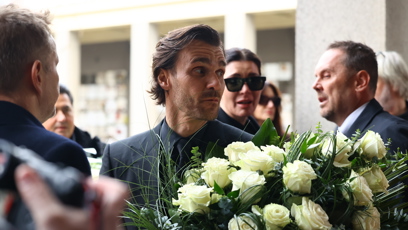 FOTO: Leoš Mareš na pohřbu Patrika Hezuckého.