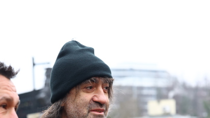 FOTO: Jakub Kohák na pohřbu Patrika Hezuckého.