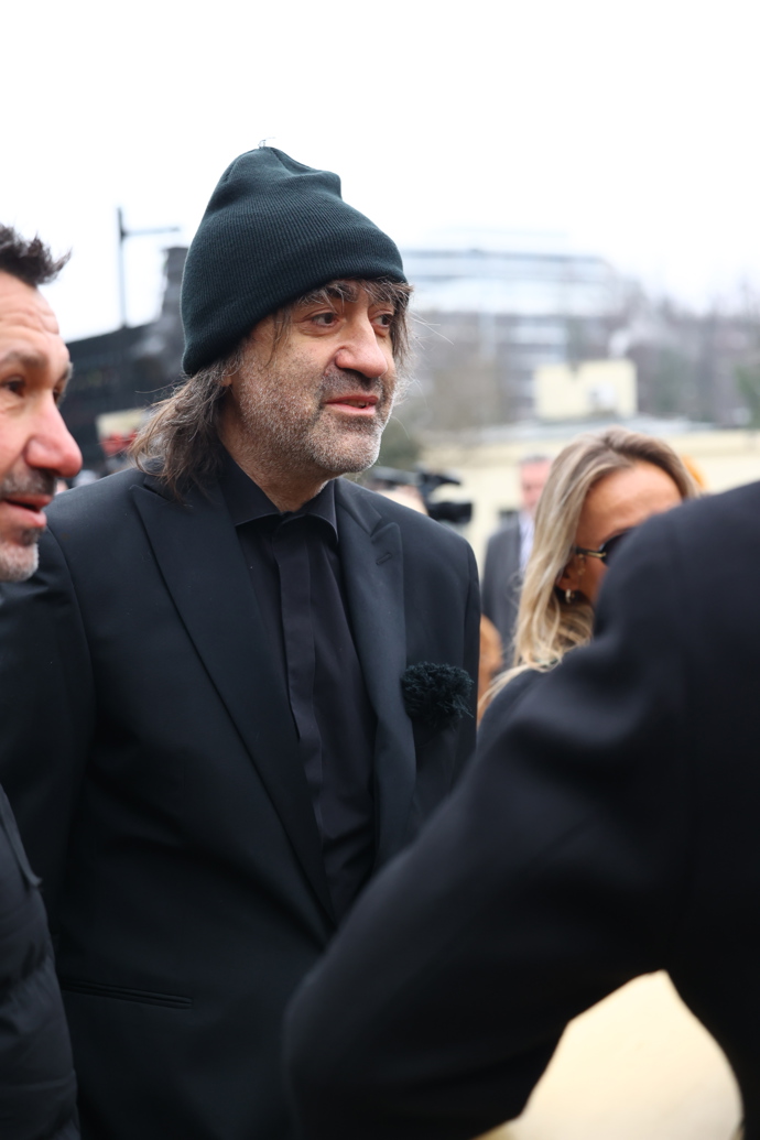 Jakub Kohák na pohřbu Patrika Hezuckého.