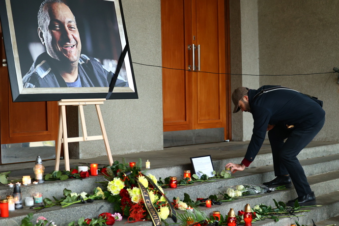 Pohřeb Patrika Hezuckého.