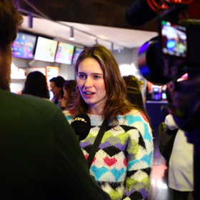 Dominika Hašková během rozhovoru.