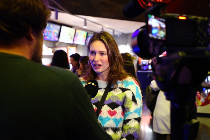 Dominika Hašková během rozhovoru.