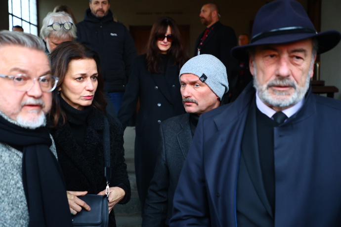 Adéla Gondíková s bratrem Daliborem, Miloš Pokorný a Michel Fleischmann.