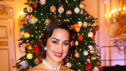 FOTO: Alex Mynářová v červených šatech byla nepřehlédnutelná.