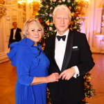 Ladislav Špaček vyvedl do společnosti manželku Evu.