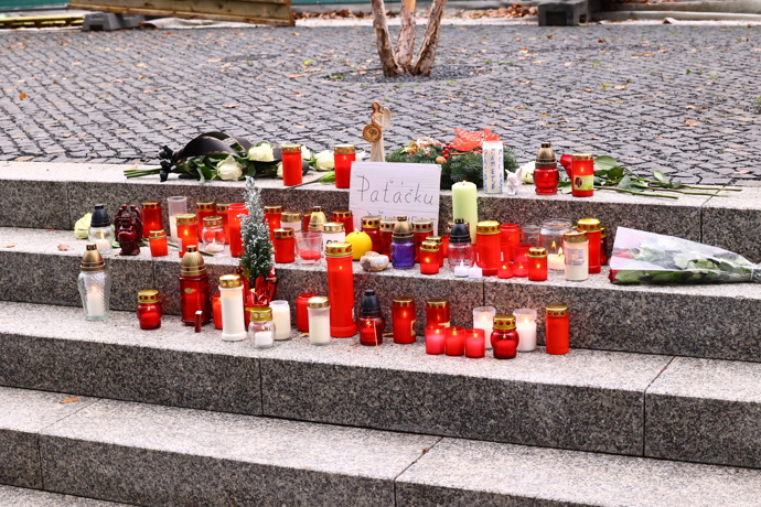 Pietní místo na památku Patrika Hezuckého.