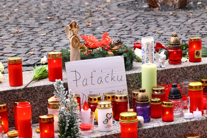 Pietní místo v Praze.