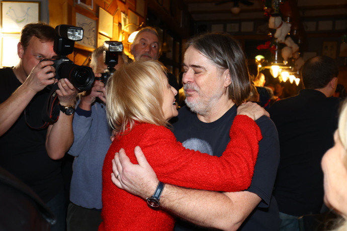 Veronika Žilková se obejmula s Oldřichem Lichtenbergem.