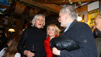 FOTO: Veronika Žilková a Ivan Hubáč na tradičním Vánočním večírku Divadla Broadway.
