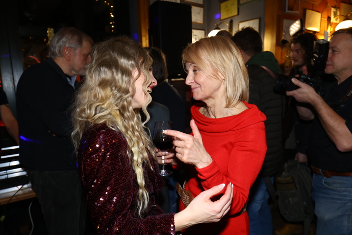 Veronika Žilková si večer velmi užívala. 