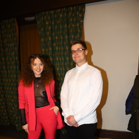 Lucie Ottová na premiéře filmu Deník shopaholičky.