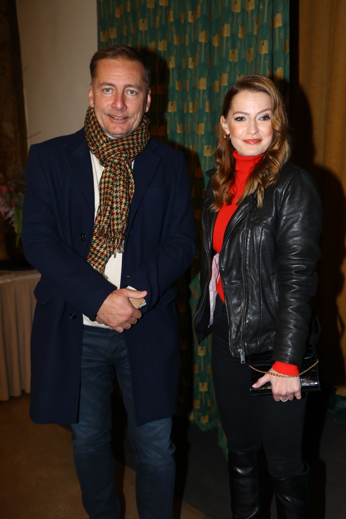 Petr Vondráček s partnerkou.  