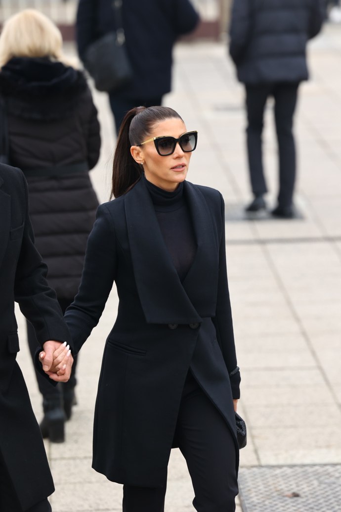 Tereza Kerndlová přišla na pohřeb Patrika Hezuckého.