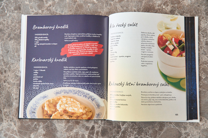 U některých receptů je vtipný Hančin komentář.