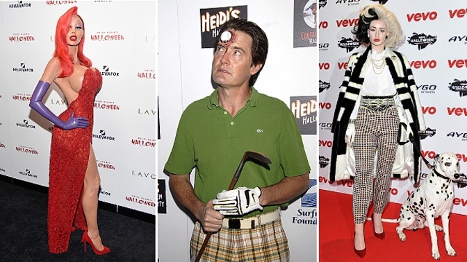 Královnou halloweenských převleků je bezesporu modelka Heidi Klum – v kostýmu Jessiky Rabbit ji loni nikdo nepoznal.