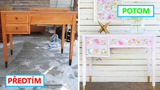 Upcyklace nábytku není žádná věda. Zvládne to každý domácí kutil.