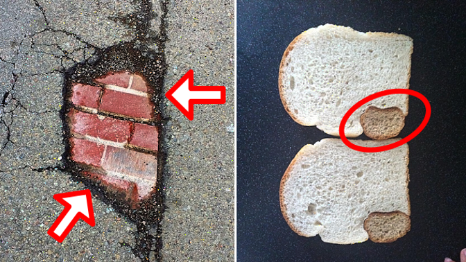 Cihly pod asfaltem nebo toastový chléb, na němž se vyřádil pekařský šotek. Tyhle věci se jen tak nevidí.