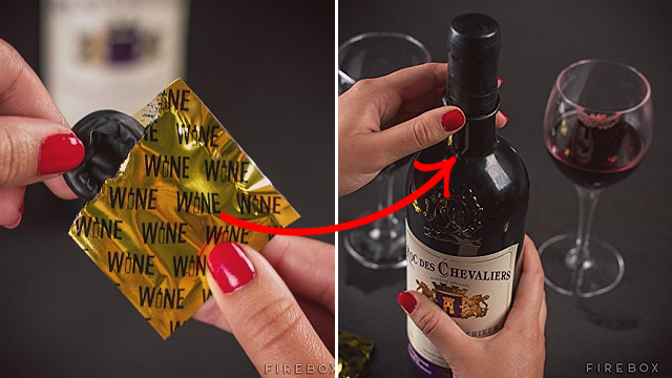 Vinné kondomy aneb nikdy nepijte bez ochrany!