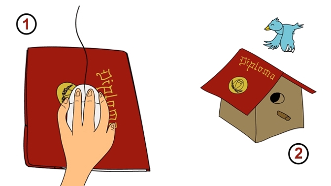 S vysokoškolskými diplomy lze dělat spoustu zajímavých věcí.