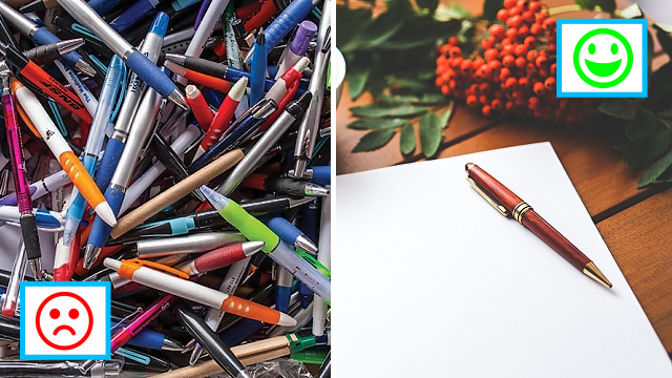 Zbavte se věcí, které nepotřebujete. Třeba hromady reklamních propisek.