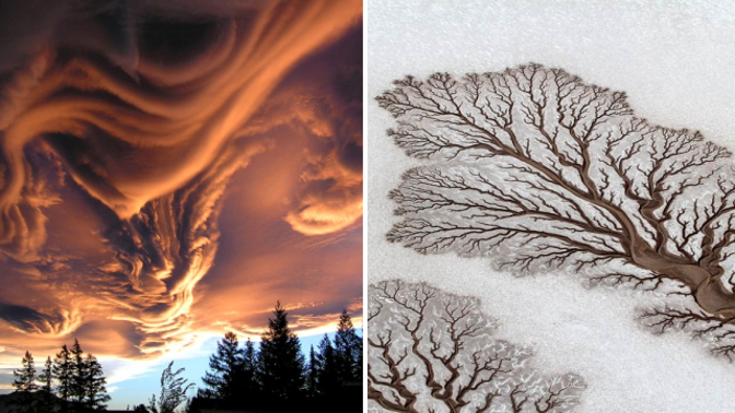 Žádné tahy štětcem. Ale díla matičky přírody.