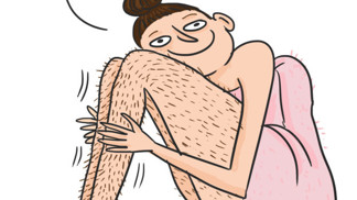 2. Užívají si dotek svých neoholených nohou. Rády si po nich přejíždí dlaní.