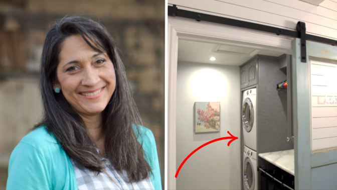 Ronda Batchelor má v praní prádla systém, který funguje s pomocí dětí.