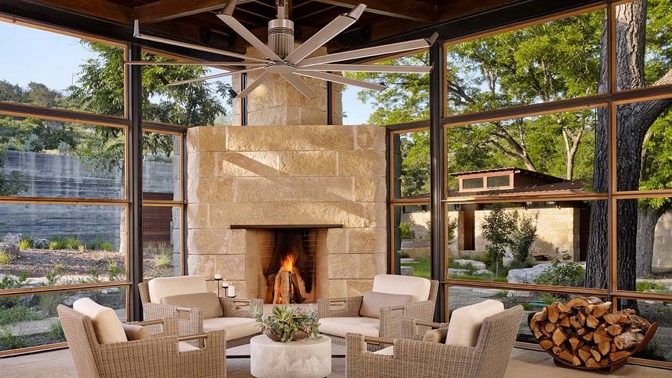 Víkendový dům v Texasu je ztělesněním klidu a bezstarostnosti.