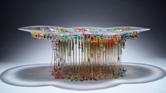 Italské řemeslnici Daniele Forti pomáhá při tvorbě zemská gravitace.