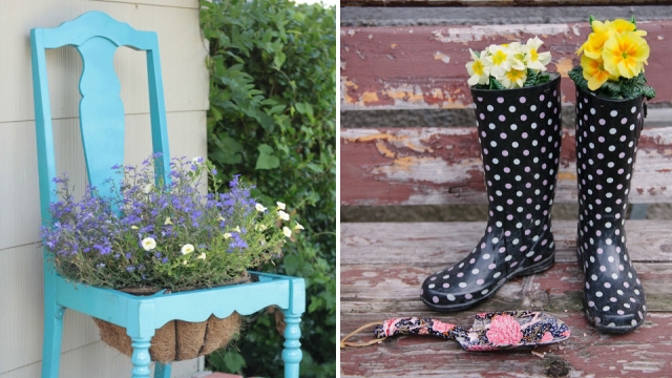 Přichází sezóna gumáků. Jsou ty vaše už onošené? Kupte si nové... a do starých něco zasaďte!