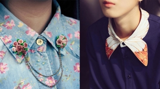 Okrášlené límečky přitáhnou pozornost nejen k nim samotným, ale i k vaší tváři.