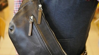 Kožená ledvinka cross body